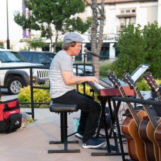 Johnny at piano